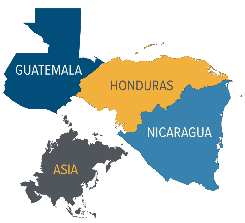 Map of countries where Commissioned International serves